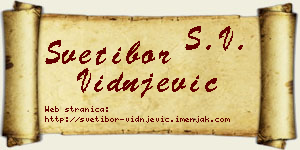 Svetibor Vidnjević vizit kartica